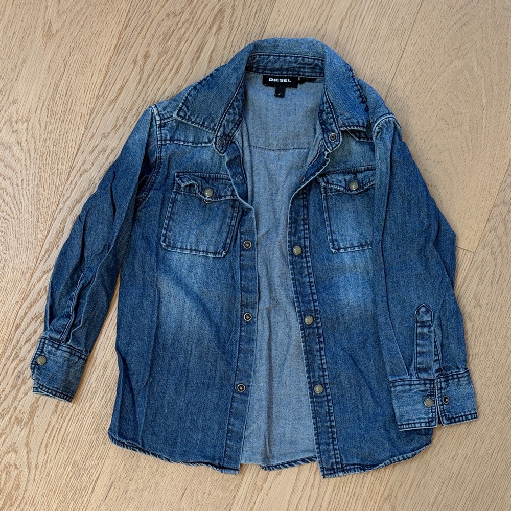 Diesel Medium Blue Denim Shirt Jacket